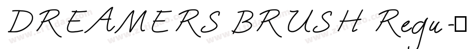 DREAMERS BRUSH Regu字体转换